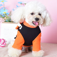 HKM-549011 Two-Legged Cotton Sweater with Detachable School Bag for Small Dogs