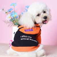 HKM-549011 Two-Legged Cotton Sweater with Detachable School Bag for Small Dogs