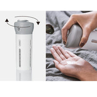 HKM-525651 4-in-1 Travel Bottles Organizer - Compact Leakproof Container with TSA Approved Refillable 50ml Bottles and Labels