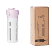 HKM-525651 4-in-1 Travel Bottles Organizer - Compact Leakproof Container with TSA Approved Refillable 50ml Bottles and Labels