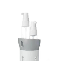 HKM-525651 4-in-1 Travel Bottles Organizer - Compact Leakproof Container with TSA Approved Refillable 50ml Bottles and Labels