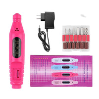HKM-212691 Portable Nail Pen Polisher with USB Rechargeable Options – Multi-Color Manicure Tool