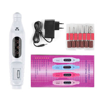 HKM-212691 Portable Nail Pen Polisher with USB Rechargeable Options – Multi-Color Manicure Tool