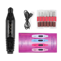 HKM-212691 Portable Nail Pen Polisher with USB Rechargeable Options – Multi-Color Manicure Tool