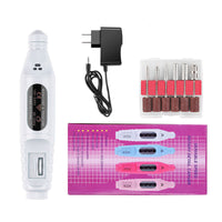 HKM-212691 Portable Nail Pen Polisher with USB Rechargeable Options – Multi-Color Manicure Tool