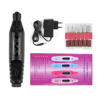 HKM-212691 Portable Nail Pen Polisher with USB Rechargeable Options – Multi-Color Manicure Tool