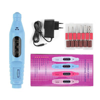 HKM-212691 Portable Nail Pen Polisher with USB Rechargeable Options – Multi-Color Manicure Tool