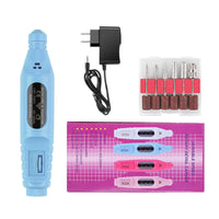 HKM-212691 Portable Nail Pen Polisher with USB Rechargeable Options – Multi-Color Manicure Tool