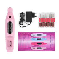 HKM-212691 Portable Nail Pen Polisher with USB Rechargeable Options – Multi-Color Manicure Tool