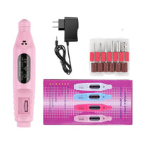 HKM-212691 Portable Nail Pen Polisher with USB Rechargeable Options – Multi-Color Manicure Tool