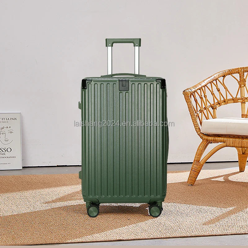 KTX-031955 Durable 4-Wheel Soft Shell Luggage Travel Set Trolley Suitcase with Wheels