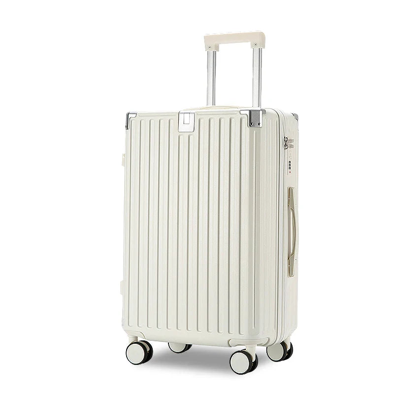 KTX-031955 Durable 4-Wheel Soft Shell Luggage Travel Set Trolley Suitcase with Wheels