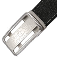 HKM-505683 Stainless Steel Buckle Cowhide Leather Belt - Model LY36-61344-5