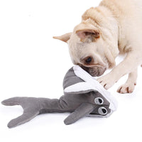 HKM-320083 Plush Shark Doll Toy - Soft Cotton Filling, Gray, Available in S and M Sizes