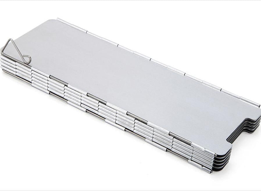 HKM-468947 Aluminum Folding Windshield with Latch and Cloth Storage Bag
