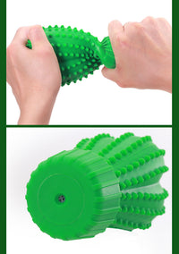 HKM-435027 Rubber Sounding Cactus Toy for Medium and Large Dogs - Molar Stick, Bite Resistant, 268g