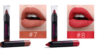 HKM-071315 12-Piece Long Lasting Matte Lipstick Set - Universal Shade Range, 5g Each