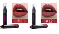 HKM-071315 12-Piece Long Lasting Matte Lipstick Set - Universal Shade Range, 5g Each
