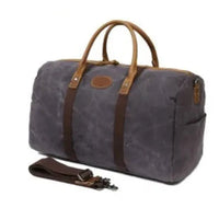 HKM-121235 Waxed Canvas Travel Duffle Bag for Weekend Getaways