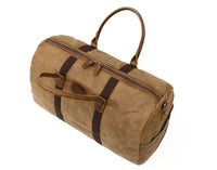 HKM-121235 Waxed Canvas Travel Duffle Bag for Weekend Getaways