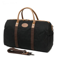 HKM-121235 Waxed Canvas Travel Duffle Bag for Weekend Getaways