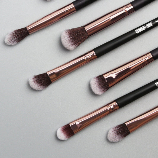 KTX-942227 13-Piece Eyeshadow Makeup Brush Set in Multiple Colors for Precision Application