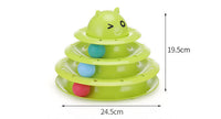 HKM-564947 Three-Tier Sounding Cat Toy with Interactive Features - Durable PP Construction