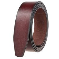 HKM-158739 Vintage Men's Leather Belt Strap, 3.5 cm Wide, No Ratchet Design, Style LY35-3308