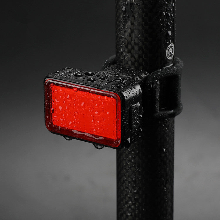 HKM-758419 USB Rechargeable Smart Sensor Tail Light for Mountain Bicycles - COB Warning Light