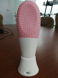 HKM-177043 Ultrasonic Silicone Facial Cleansing Device with Wireless Charging and Vibrating Pore Cleaner