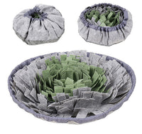 HKM-877459 Sniff Bowl Interactive Pet Toy - Felt Cloth Sniffing Cushion in Multiple Colors