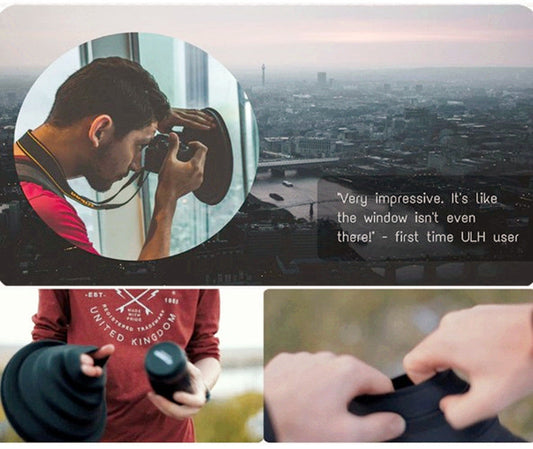 KTX-218195 Anti-Reflective Silica Gel Lens Hood for SLR Cameras - 21cm Diameter