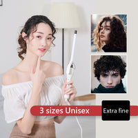 HKM-667475 Wool Curling Iron for Instant Noodle Waves, Thin Curler - 22-30W Power