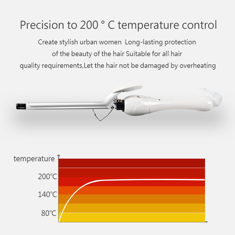 HKM-667475 Wool Curling Iron for Instant Noodle Waves, Thin Curler - 22-30W Power