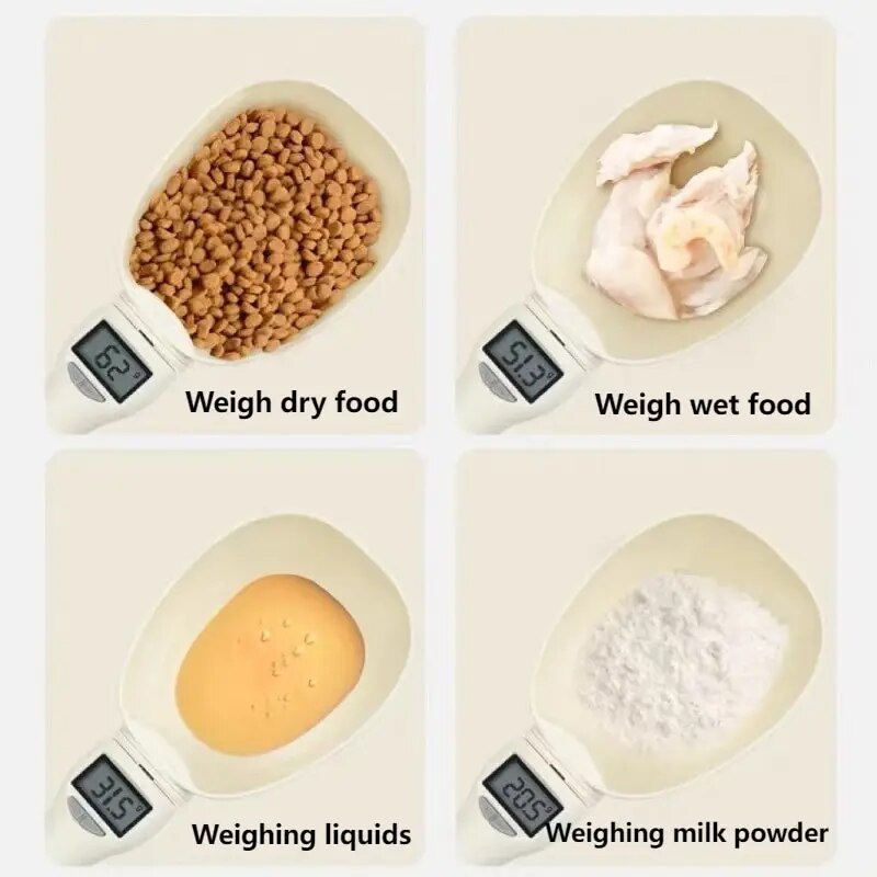 HKM-348243 Precision Pet Food Scale with LCD Display for Accurate Food Measurement and Easy Kitchen Use