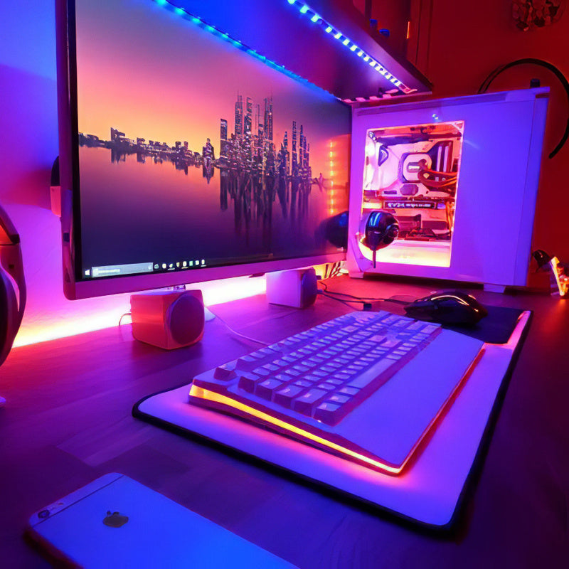 KTX-199379 Color-Changing USB Soft Light Strip with Mobile App Control