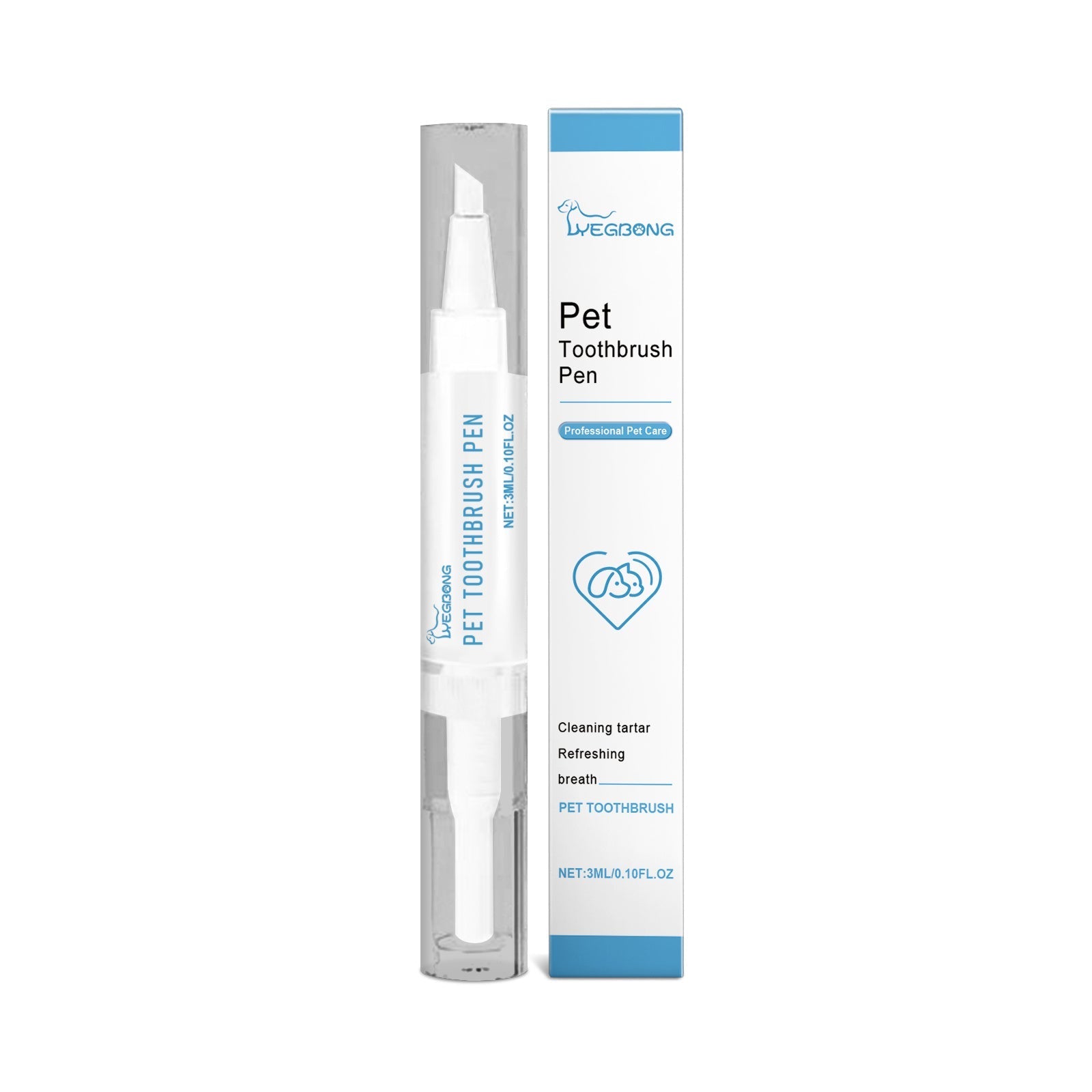 HKM-068691 Pet Teeth Cleaning Brush - Size 1.1x12.5cm, Ideal for Oral Care and Hygiene