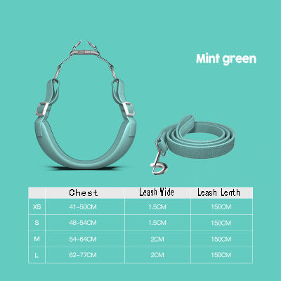 HKM-940883 Adjustable Pet Harness with 1.5m Leash for Comfortable Walks