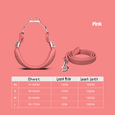HKM-940883 Adjustable Pet Harness with 1.5m Leash for Comfortable Walks