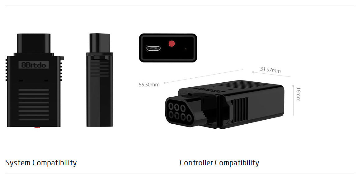 KTX-139091 Wireless USB Controller Receiver for NES Console
