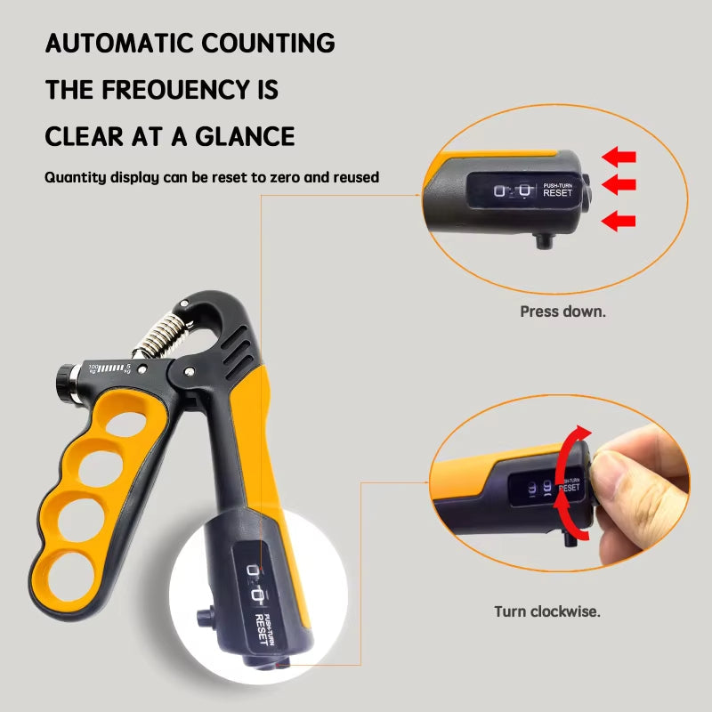 KTX-078867 Adjustable Hand Grip Strengthener for Muscle Training - 5-100kg Resistance Levels