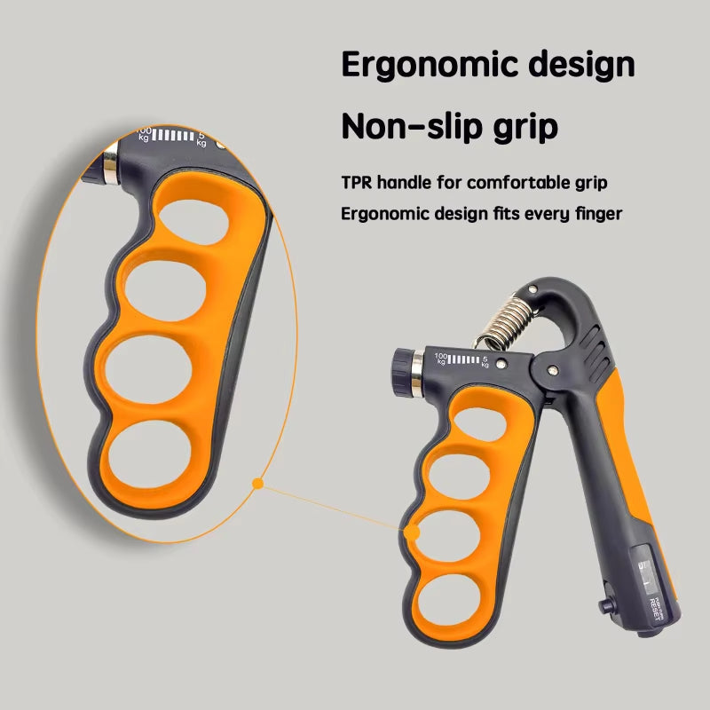 KTX-078867 Adjustable Hand Grip Strengthener for Muscle Training - 5-100kg Resistance Levels