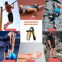 HKM-078867 Adjustable Hand Grip Strengthener for Muscle Training - 5-100kg Resistance Levels