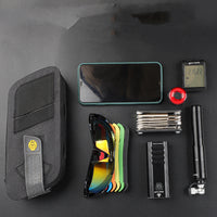 HKM-213715 Multifunctional Reflective Bicycle Tail Bag for Enhanced Visibility and Storage