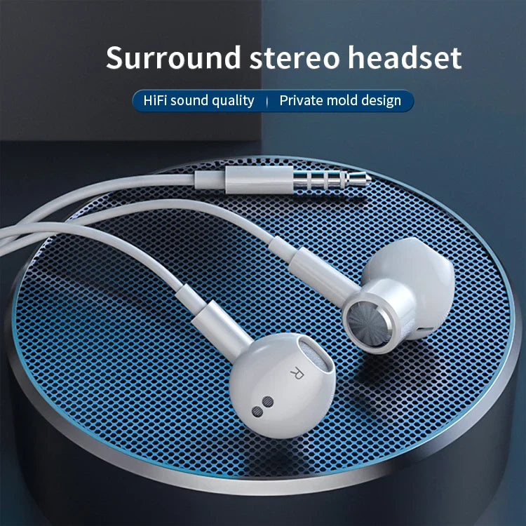 KTX-682323 Wired 3.5mm Earbuds with Microphone and Magnetic Design for iPhone