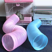 HKM-002451 Adjustable Plastic Tunnel Pipe for Small Animals - 10cm & 18cm Diameter, 100cm Length