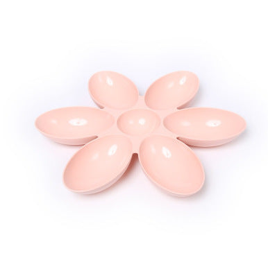HKM-751315 Elegant Flower Pattern Shallow Rice Bowl for Adults - Multi-Meal Dining Use, 42cm x 4.5cm, Available in Blue, Green, and Pink