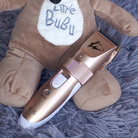 HKM-049427 Ceramic Titanium Pet Shaver with Adjustable Limit Combs and 3.7V Motor for Efficient Grooming