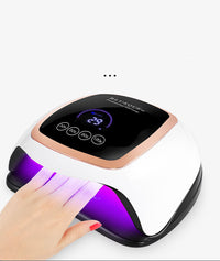 HKM-418515 BLUEQUE V3 UV/LED Nail Lamp with 42 Gold Wire Beads, ABS Plastic, 168W Power, 365 + 405 nm Wavelength