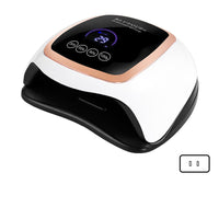 HKM-418515 BLUEQUE V3 UV/LED Nail Lamp with 42 Gold Wire Beads, ABS Plastic, 168W Power, 365 + 405 nm Wavelength